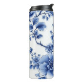 Blauer Blauch Plastikflasche Thermosbecher (Nach links gedreht)