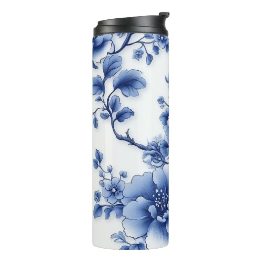 Blauer Blauch Plastikflasche Thermosbecher (Nach links gedreht)