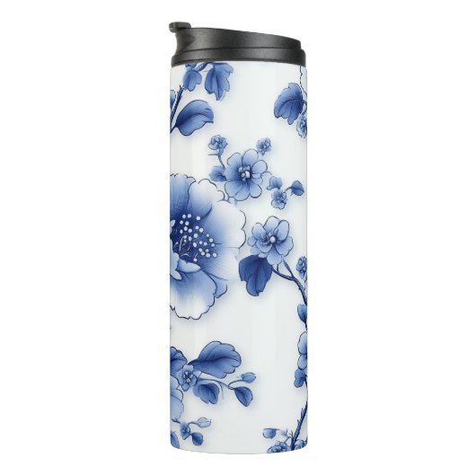 Blauer Blauch Plastikflasche Thermosbecher (Nach rechts gedreht)