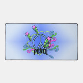 Blauer Blaue Schildkröten Pink Star Schreibtischunterlage (Vorderseite)