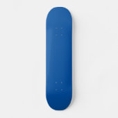 Blauer Blauer benutzerdefinierbarer Vorlagenblock Skateboard (Vorderseite)