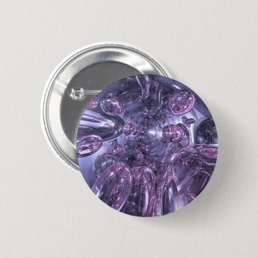 Blauer Blauer Blasen Button (Vorne & Hinten)