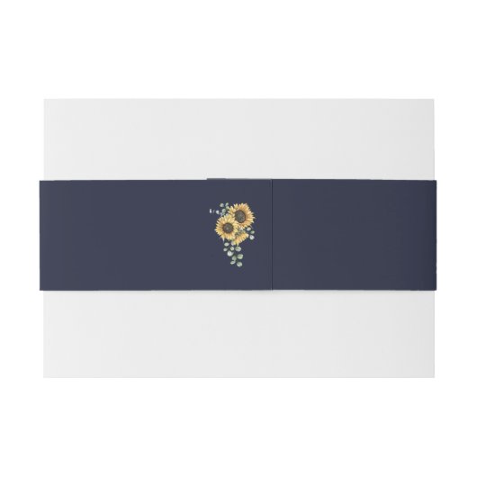 Blauer Blauer Blauer Blütenblütenblume Einladungsbanderole (Rückseitenbeispiel)