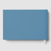 Blauer Blauer Blauer Glitzer Gästebuch (Rückseite)