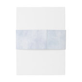 Blauer Blauer Blauer Name Hochzeit Einladungsbanderole (Rückseitenbeispiel)