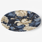 Blauer Blauer Blauleng Pappteller (Schrägansicht)