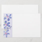 Blauer Blauer Briefpapier (Vorne/Hinten)