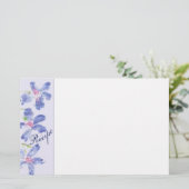 Blauer Blauer Briefpapier (Stehend Vorderseite)
