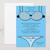 Blauer Blauer Einladung (Vorne/Hinten)