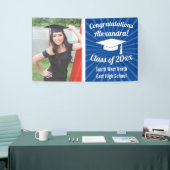 Blauer Blauer Foto Abschluss-Banner Banner (Messeveranstaltung)