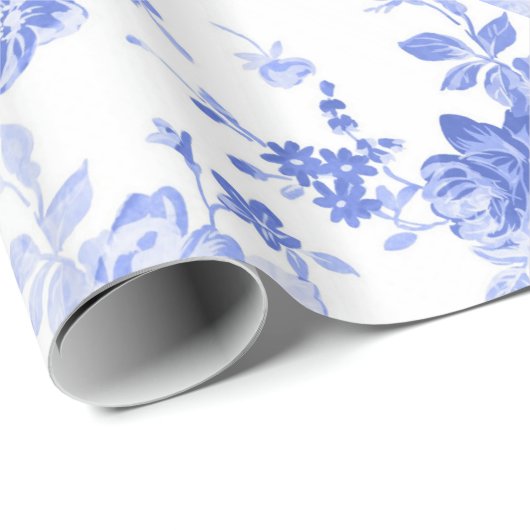 Blauer Blauer Geschenkpapier (Rolleneckpunkt)