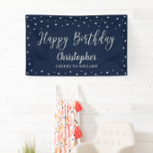 Blauer Blauer Happy Birthday Party Banner (Insitu)
