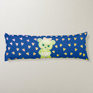 Blauer Blauer Herzdruckteddy Bären Kissen