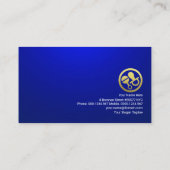 Blauer Blauer Himmelsboden Babysitter Visitenkarte (Rückseite)