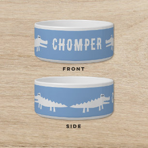 Blauer Blauer Hund Katze Haustier Napf