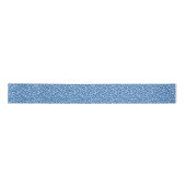 Blauer Blauer Leopard Print Ribbon Satinband (Vorderseite)