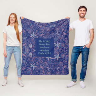 Blauer Blauer   LORDSCHLAFEN MIT SCHLAF   CHRISTLI Fleecedecke