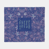 Blauer Blauer | LORDSCHLAFEN MIT SCHLAF | CHRISTLI Fleecedecke (Vorderseite (Horizontal))