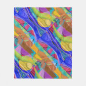 Blauer Blauer See Fleecedecke (Vorderseite)