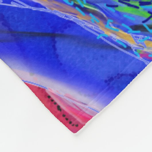 Blauer Blauer See Fleecedecke (Ecke)