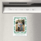 Blauer Blauer und grüner Folklorerahmen und Text Magnet (In Situ (Geschirrspüler))