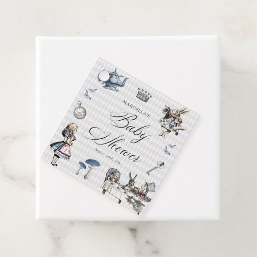 Blauer Blauer und rosa Alice im Wunderland Kinderd Geschenkanhänger (Beispiel)