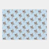 Blauer Blauer und rosa Alice im Wunderland Kinderd Geschenkpapier Set (Vorderseite 3)