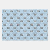 Blauer Blauer und rosa Alice im Wunderland Kinderd Geschenkpapier Set (Vorderseite)