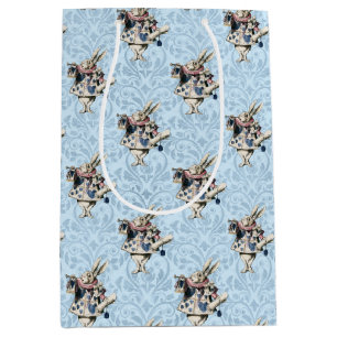 Blauer Blauer und rosa Alice im Wunderland Kinderd Mittlere Geschenktüte