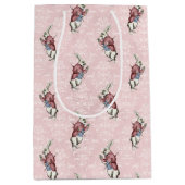 Blauer Blauer und rosa Alice im Wunderland Kinderd Mittlere Geschenktüte (Vorderseite)