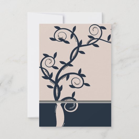 Blauer Blauer Wein Bridal Dusche Einladung (Rückseite)