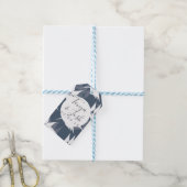 Blauer Blaufass Geschenkanhänger (Mit Garn)