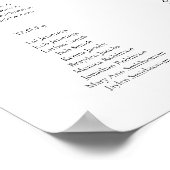 Blauer Blaufass-Sitzplan 12 V2 Poster (Ecke)