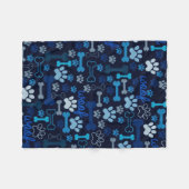 Blauer Blautafel Fleecedecke (Vorderseite (Horizontal))