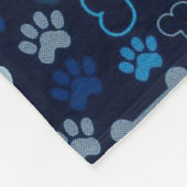 Blauer Blautafel Fleecedecke (Ecke)