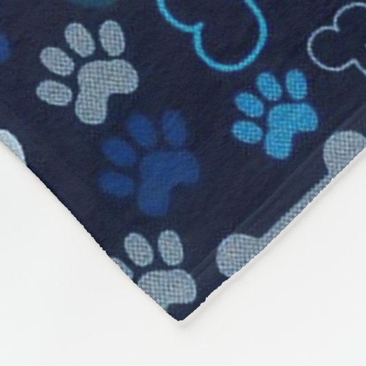 Blauer Blautafel Fleecedecke (Ecke)