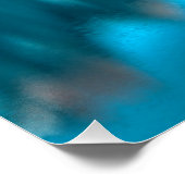 Blauer Blick Bergsee Poster (Ecke)