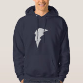 Blauer Blitz-Bolzen Hoodie (Vorderseite)