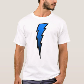 Blauer Blitz-Bolzen T-Shirt