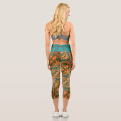 Blauer Blitz Capri Leggings (Rückseite)