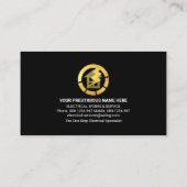 Blauer Blitz Flash Electrical Storm Visitenkarte (Rückseite)