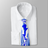 Blauer Blitz Krawatte (Gebunden)