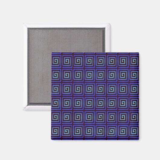 Blauer Blitz Magnet (Vorderseite/Rückseite)