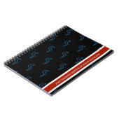 Blauer Blitz mit eingeschränktem Zugang Notizblock (Linke Seite)