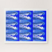 Blauer Blitz Puzzle (Horizontal)