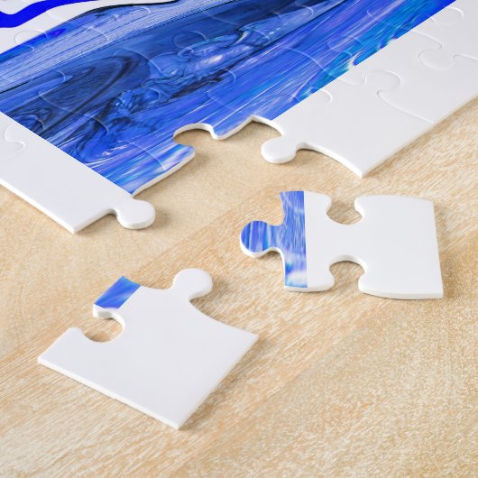 Blauer Blitz Puzzle (Seite)