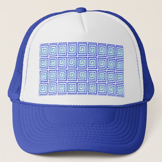 Blauer Blitz Truckerkappe (Vorderseite)