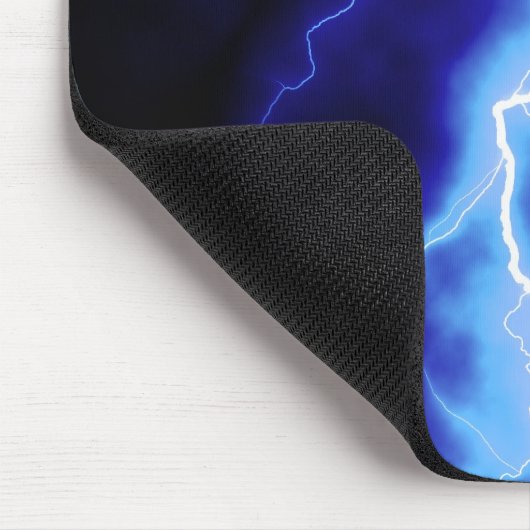 blauer Blitzbolzen Mousepad (Ecke)