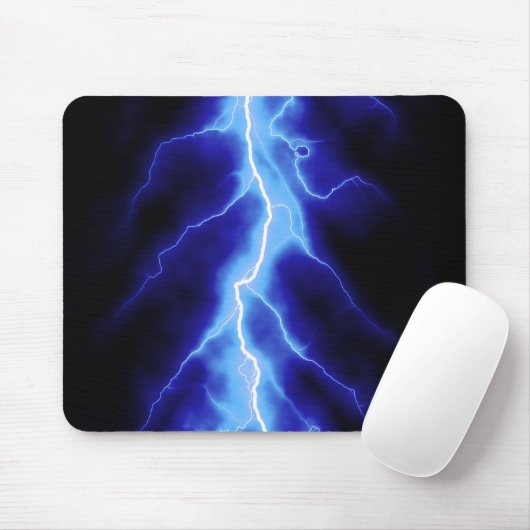 blauer Blitzbolzen Mousepad (Mit Mouse)