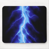 blauer Blitzbolzen Mousepad (Vorne)